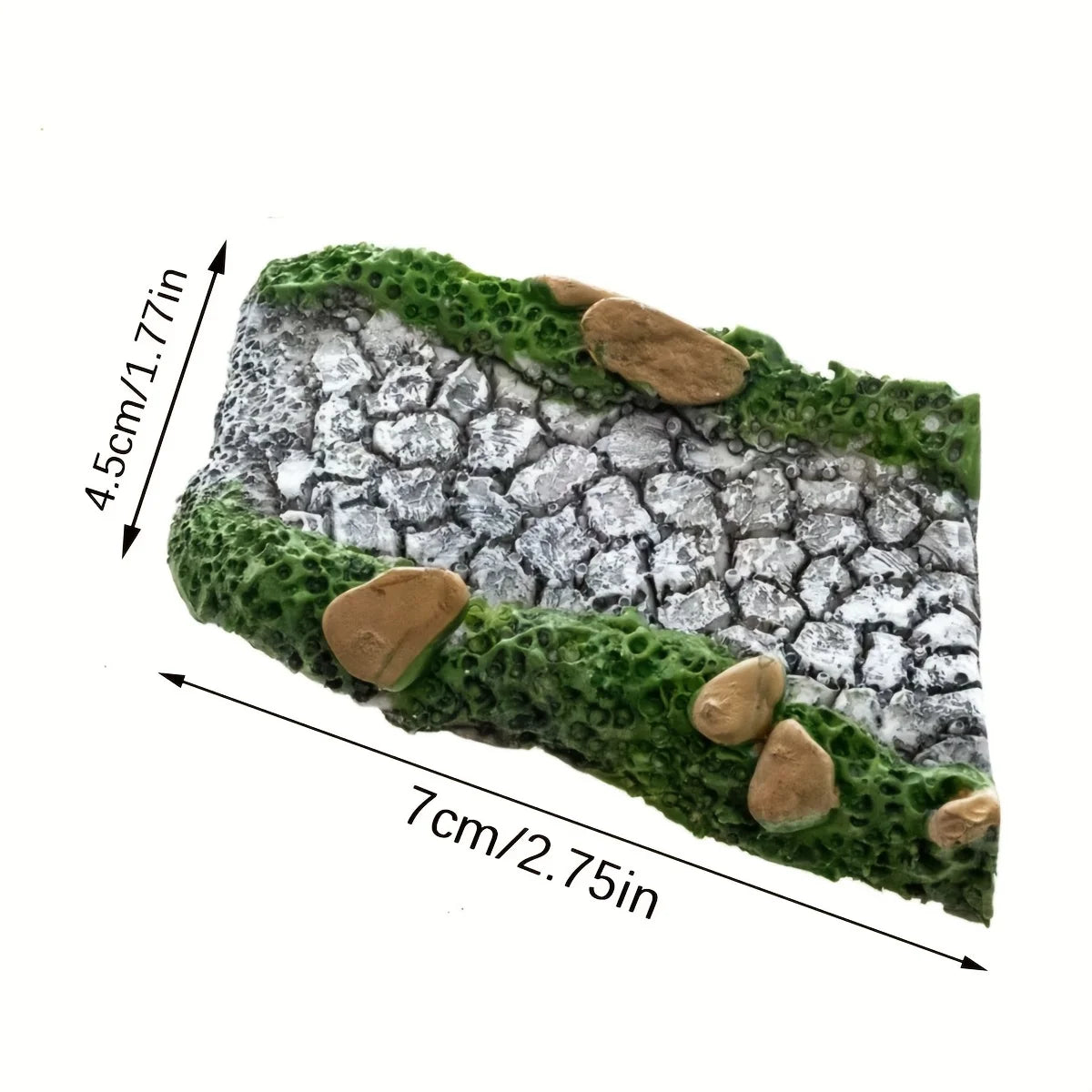 Miniature Stone Path Resin Fairy Garden Walkway for Terrarium Micro Landscape DIY