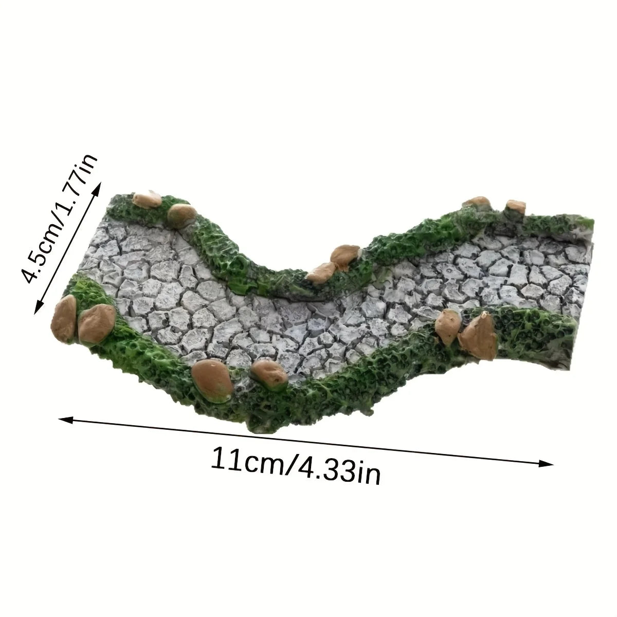 Miniature Stone Path Resin Fairy Garden Walkway for Terrarium Micro Landscape DIY