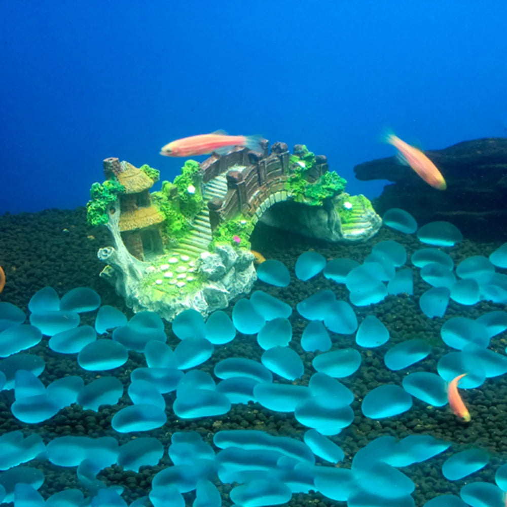 Aquarium Arbor Bridge & Tree Decor Resin Rockery Fish Tank Landscape Ornament