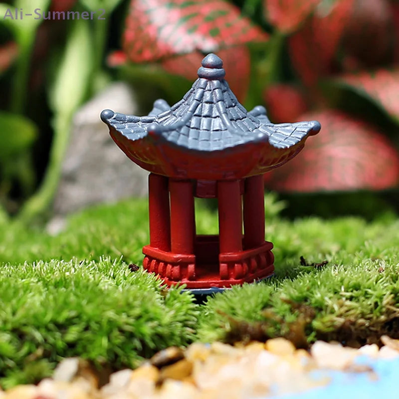 2pcs Japanese Torii Gate Miniature Shinto Shrine Figurine Zen Garden Decor Gift