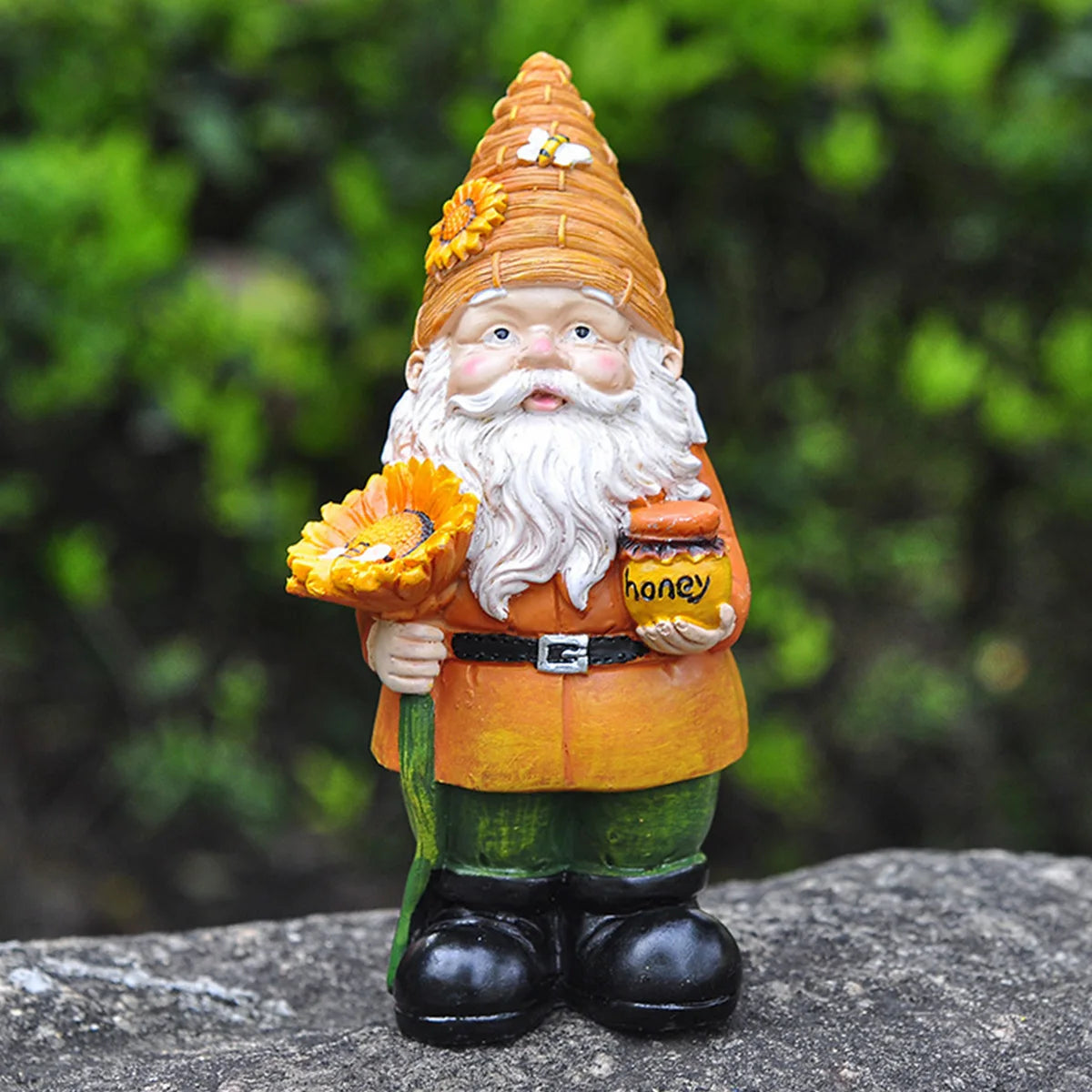World Bee Day Gift Resin Gnome Statue Lucky Honey Bee Dwarf Garden Ornament