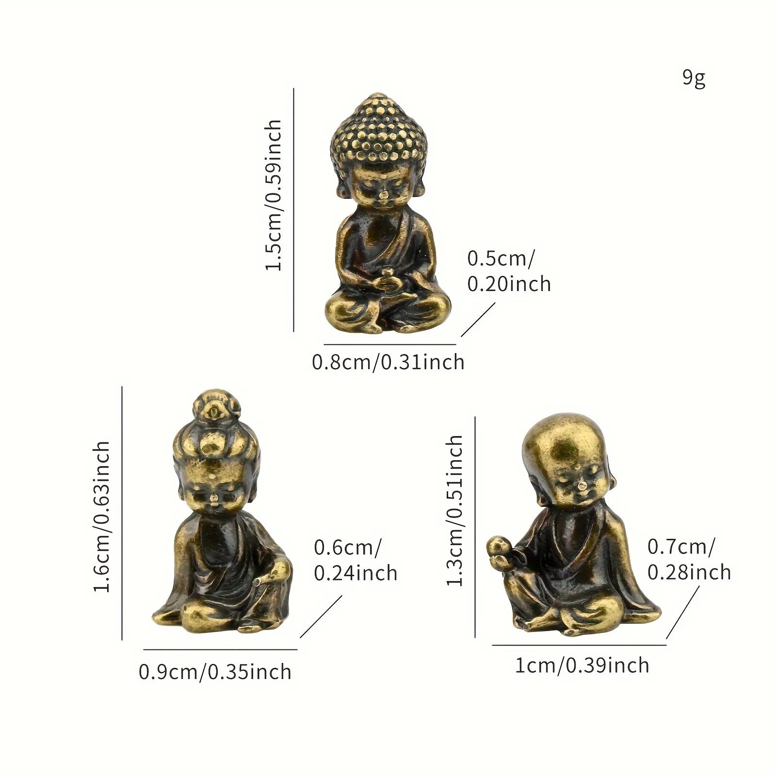 Mini Buddha Statue Guanyin Figurine Zen Garden Fish Tank Ornament Micro Landscape