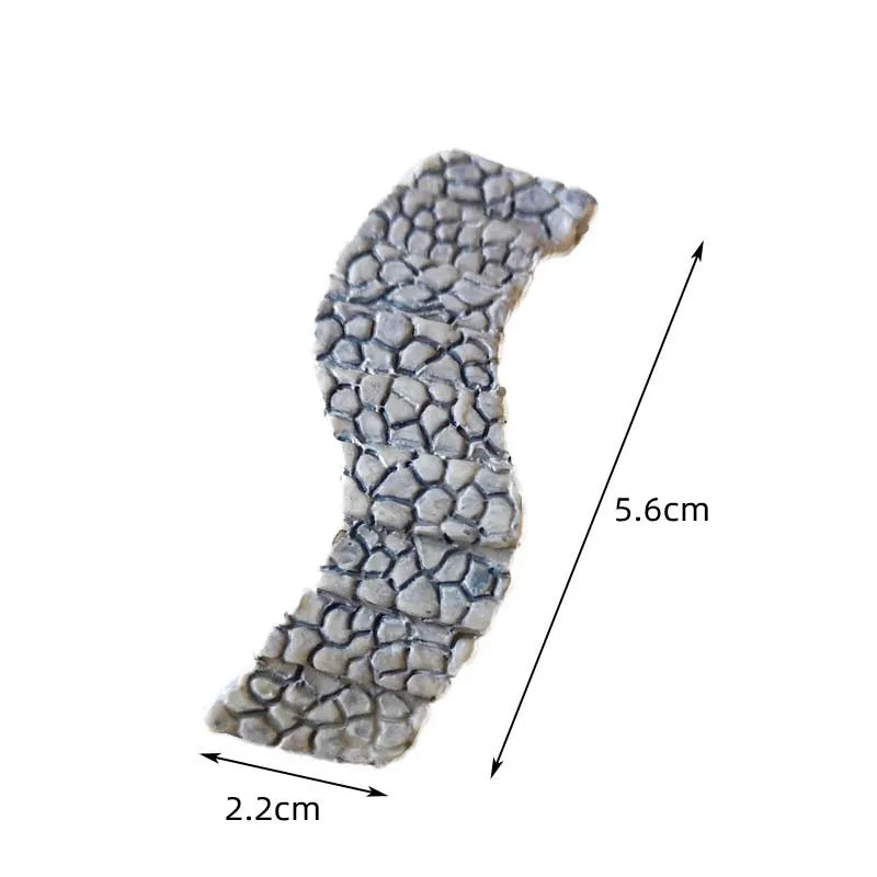 4pcs Miniature Curved Path Stairs for Fairy Garden Terrarium Micro Landscape DIY