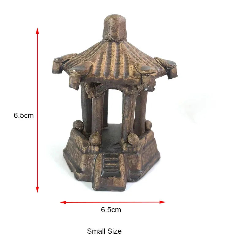 Ceramic Hexagon Aquarium Shelter Fish Shrimp Hiding Cave Pottery Scorpion Habitat