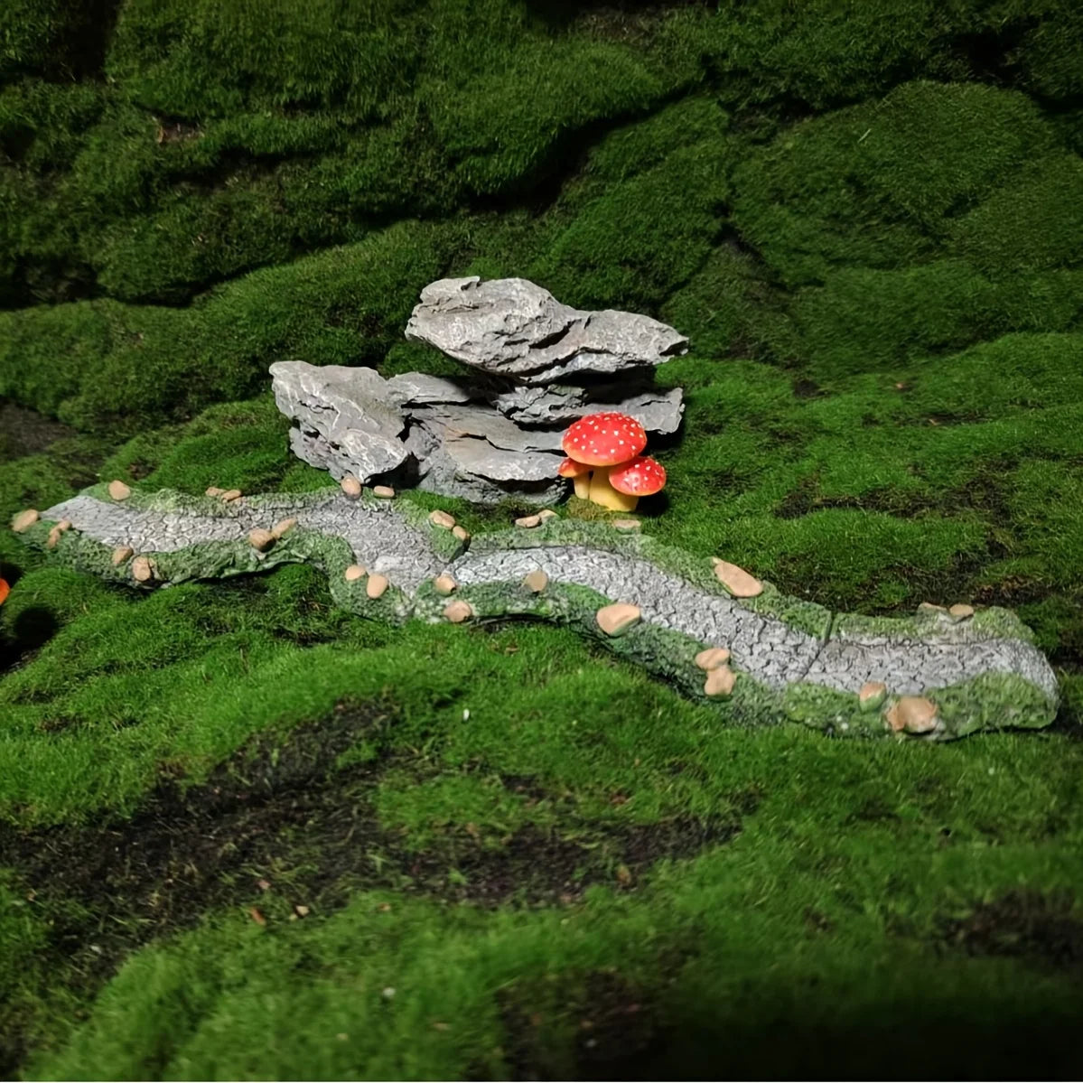Miniature Stone Path Resin Fairy Garden Walkway for Terrarium Micro Landscape DIY