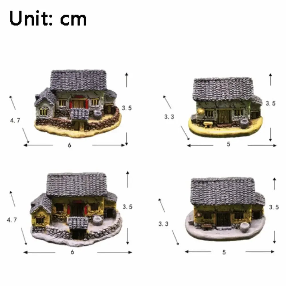 Miniature Chinese Archway Figurine Resin Oriental Gate for Fairy Garden Decor