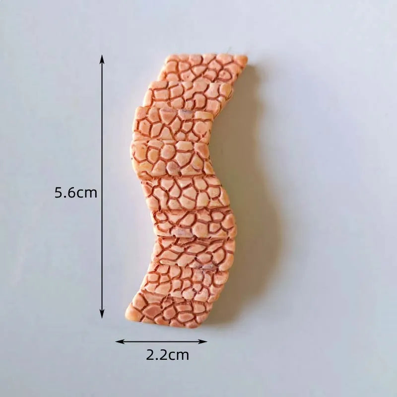 4pcs Miniature Curved Path Stairs for Fairy Garden Terrarium Micro Landscape DIY