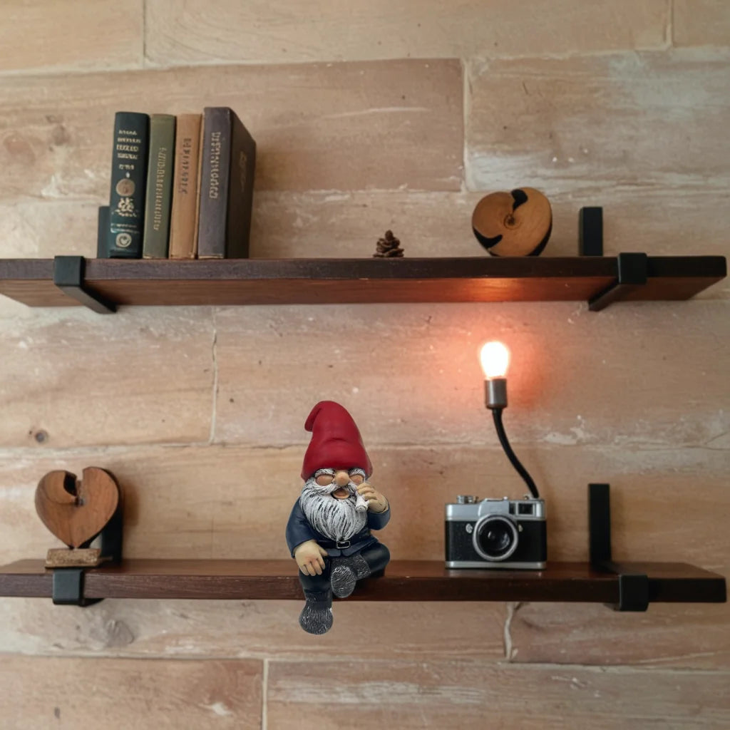 Smoke Break Gnome Shelf Sitter Collectible Stoner Novelty Gnome Figurine