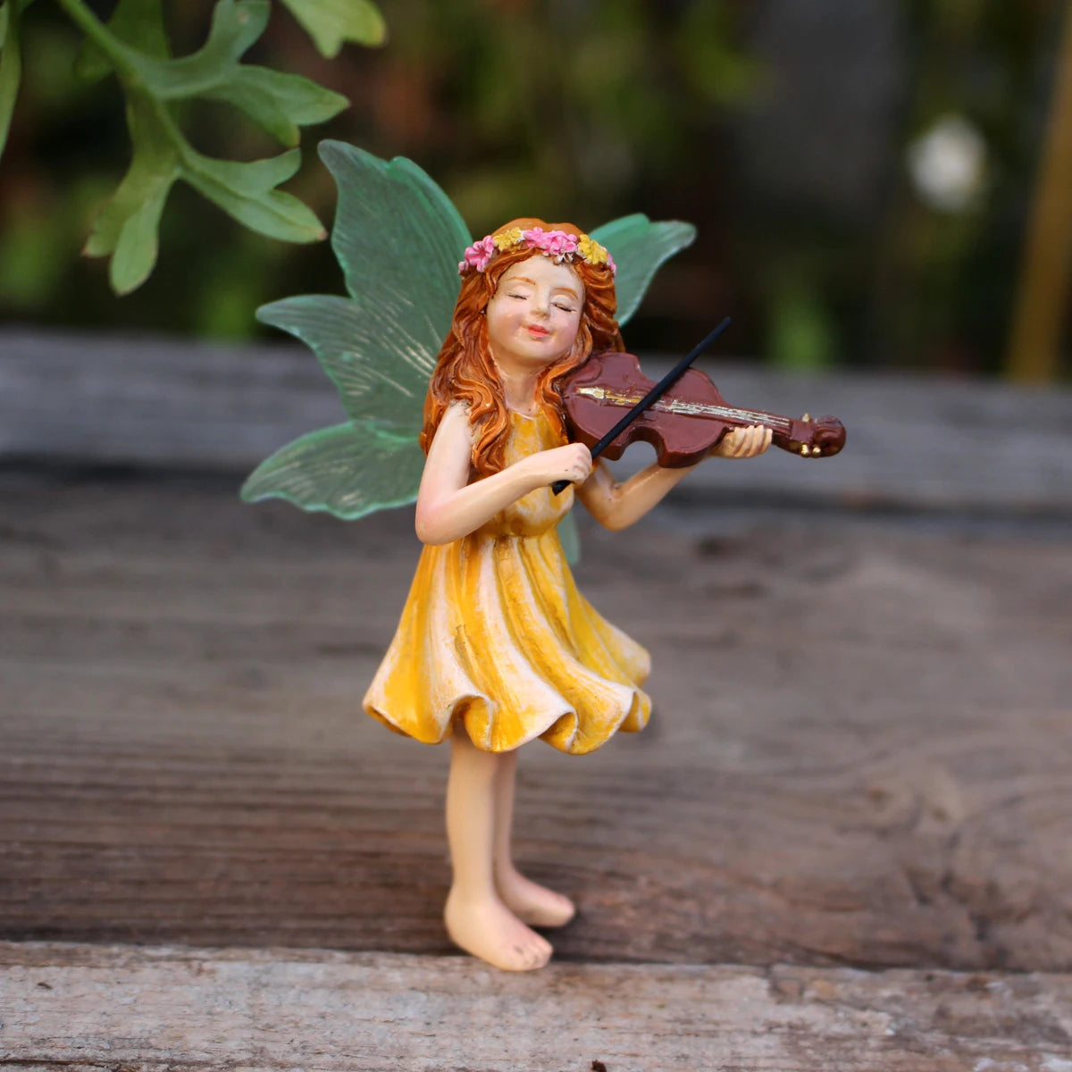 3pcs Dancing Flower Fairy Figurines Mini Resin Statue for Garden Pot Sand Table