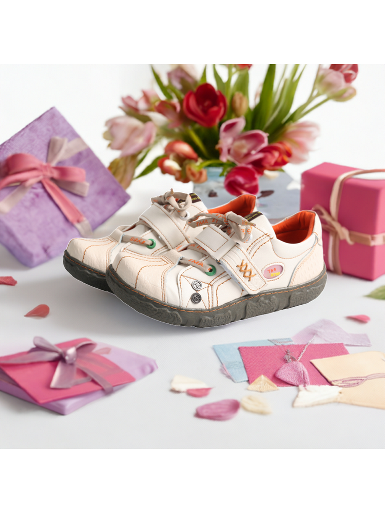 TMA EYES Hand Stitched Flats Plus Size  Leather & Washed PU Comfort Shoe