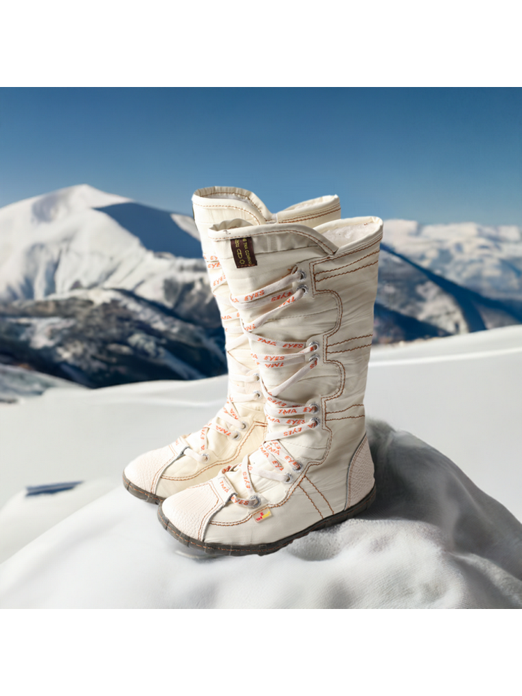 TMA EYES Snake-Embossed Tall Boots  Leather & PU Upper Women's Fashion Boot