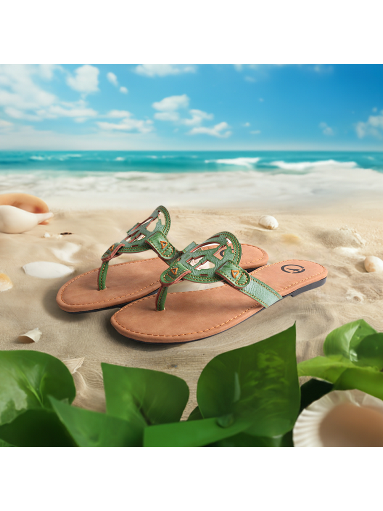 TMA EYES Women's Summer Flat Sandals Slip-on Beach Outdoor Comfort Slides