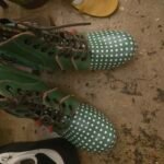 TMA EYES & MAiA Women's Boots - Polka Dot Leather w/ Moccasin Hand Stitching