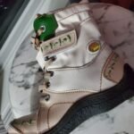 TMA EYES Women's Ankle Boots - PU/Leather Patchwork, Handstitching Upper, Lace-Up