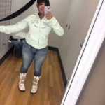 TMA EYES Women's Flat Boot - Winter Strape-Accent Washed PU Leather, Plus Size