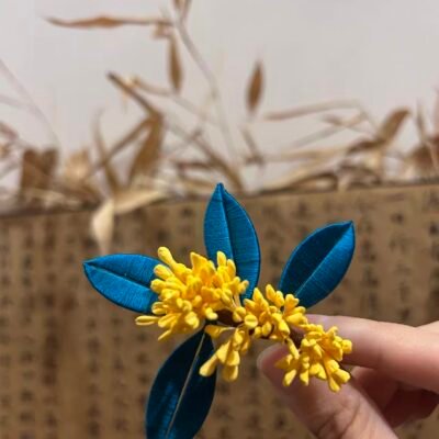 Silk Thread Osmanthus Handmade Ethnic Hair Clip