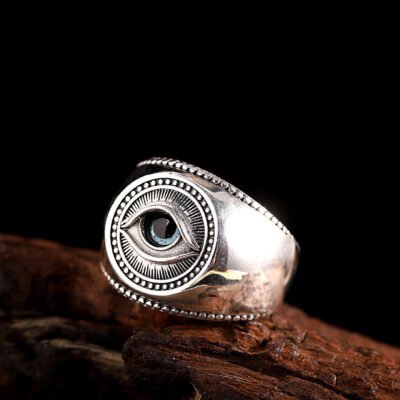 Vintage One Eye Men's Open Ring
