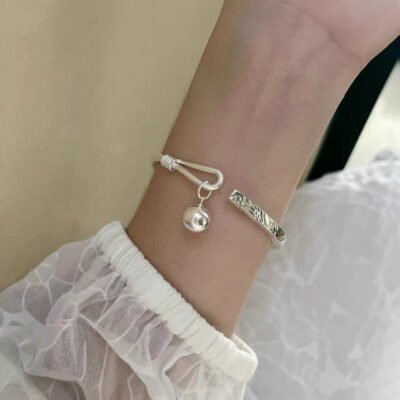 999 Sterling Silver Phoenix Open Bracelet
